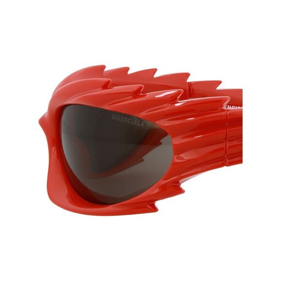 Balenciaga Shield-Frame Bio Injection Sunglasses Red Unisex-Adult - Picture 4 of 6